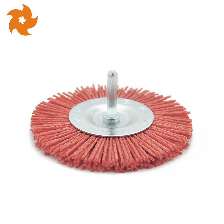 Abrasive Nylon Wire Wheel Brush With Shank